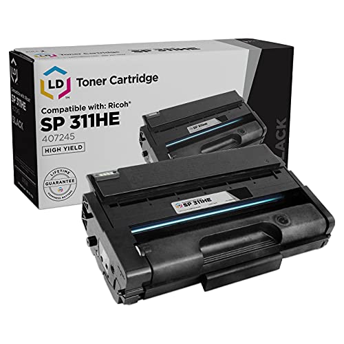 LD Products Compatible Toner Cartridge Replacement for Ricoh 407245 SP311HE High Yield (Black)