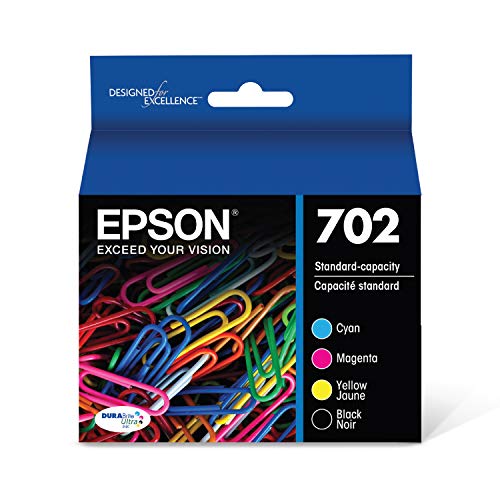 EPSON T702 DURABrite Ultra -Ink Standard Capacity Black & Color -Cartridge Combo Pack (T702120-BCS) for select Epson WorkForce Pro Printers