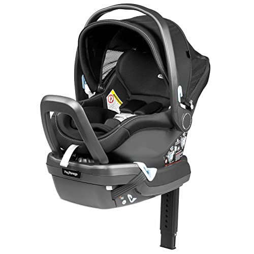 Primo Viaggio 4-35 Nido – Rear Facing Infant Car Seat – Includes Base with Load Leg & Anti-Rebound Bar – for Babies 4 to 35 lbs – Made in Italy – Onyx (Black)