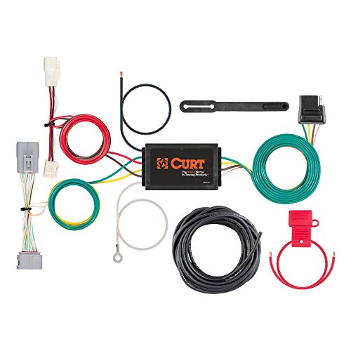 CURT 56371 Vehicle-Side Custom 4-Pin Trailer Wiring Harness, Fits Select Toyota Prius Prime Black