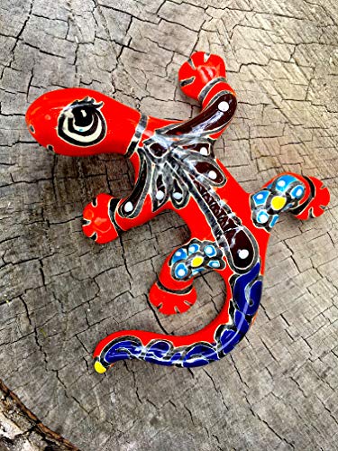 Colorful Ceramic Lizard Talavera Pottery Mexican Garden Decor Home Decor Gecko – Hand Painted in Mexico – Creatures Salamander Dragonfly Animals Reptiles Mexican Wall Décor Art Lizard Iguana – Lagartija Multicolor | The Storepaperoomates Retail Market - Fast Affordable Shopping