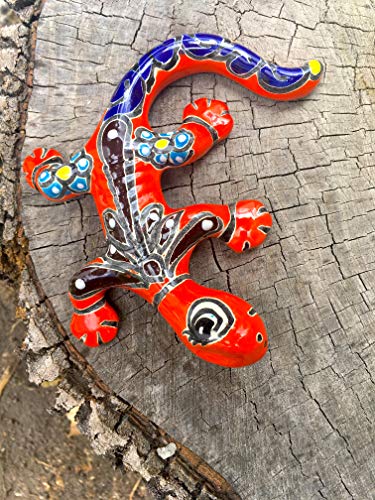 Colorful Ceramic Lizard Talavera Pottery Mexican Garden Decor Home Decor Gecko – Hand Painted in Mexico – Creatures Salamander Dragonfly Animals Reptiles Mexican Wall Décor Art Lizard Iguana – Lagartija Multicolor | The Storepaperoomates Retail Market - Fast Affordable Shopping