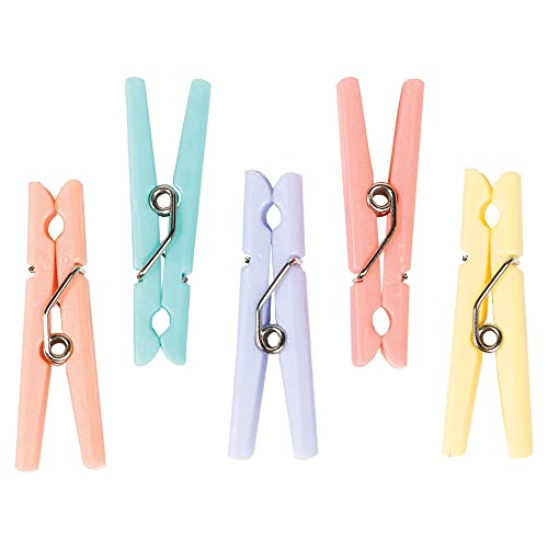 Amscan Baby Shower Clothespins, 1 3/8″ x 3/8″, Assorted Colors