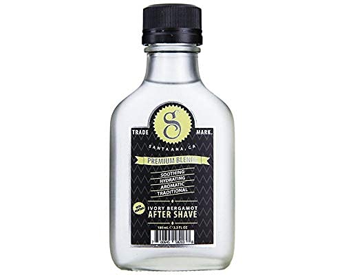Suavecito Premium Blends Aftershave Ivory Bergamot 3.3 oz. Men’s Face Grooming Supply Fresh Fragrance