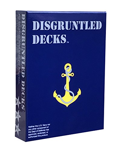 Disgruntled Decks – The Original Military Party Card Game for Veterans – Navy-Themed Deck