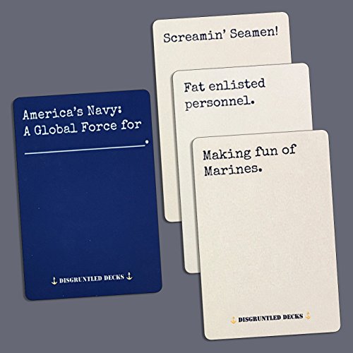 Disgruntled Decks – The Original Military Party Card Game for Veterans – Navy-Themed Deck | The Storepaperoomates Retail Market - Fast Affordable Shopping