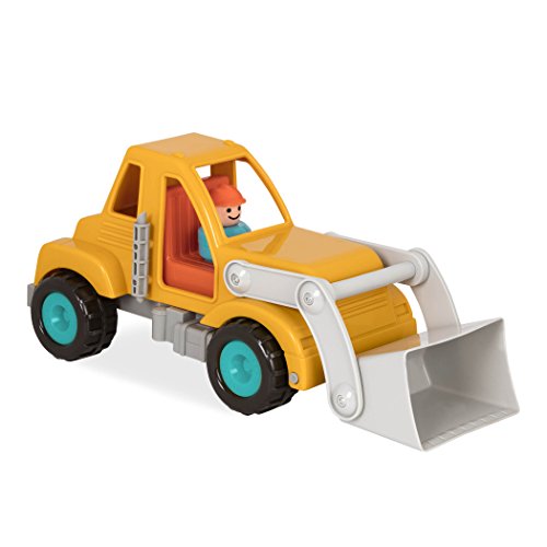 Battat Front End Loader Truck with Working Movable Parts and 1 Driver – Toy Trucks for Toddlers 18m+ Yellow