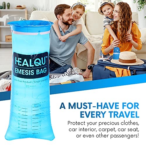 Healqu Hospital Vomit Bags – 24 Pack 1000ml Car Throw Up Bag – for Airsick Travel & Motion Sickness – Leak Resistant Medical Grade Puke Bag – Disposable Barf Bags Throw Up, Nausea | The Storepaperoomates Retail Market - Fast Affordable Shopping