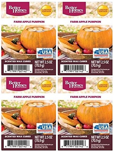 Better Homes and Gardens Farm Apple Pumpkin Wax Cubes – 4-Pack