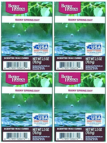 Better Homes and Gardens Rainy Spring Day Wax Cubes – 4-Pack