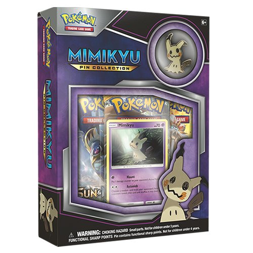 Pokemon TCG: Mimikyu Premium Collection Box Featuring A Special Mimikyu Pin