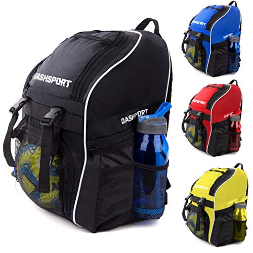 Soccer Backpack – Basketball Backpack – Youth Kids Ages 6 and Up – With Ball Compartment – All Sports Bag Gym Tote Soccer Futbol Basketball Football Volleyball