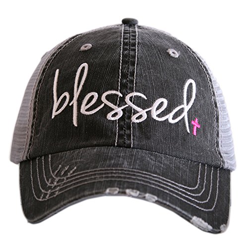 Blessed Women’s Trucker Hats Caps by Katydid Pink