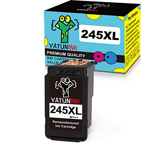 YATUNINK Remanufactured Ink Cartridge Replacements for Canon PG-245XL 245 XL 245XL PG-243 Black Ink Cartridge for Canon Pixma TR4522 MG2522 MG2922 TS302 MX490 MX492 TR4550 TS3122 Printer(1Black)