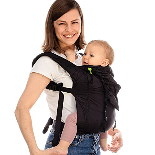 Boba Air Ultra-Lightweight Baby Carrier and Toddler Carrier – Baby Backpack Carrier 3 Months Plus (15-45lbs) – Toddler Backpack Carrier and Baby Carrier Backpack for Baby Wearing (Black)