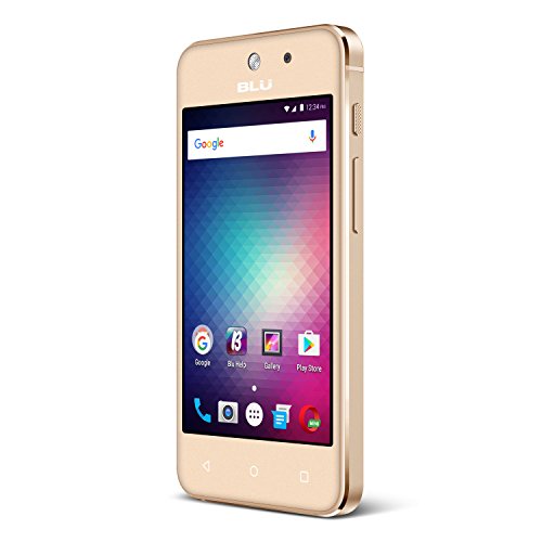 BLU Vivo 5 Mini – 4.0″ Smartphone Factory Unlocked Aluminum design -Gold