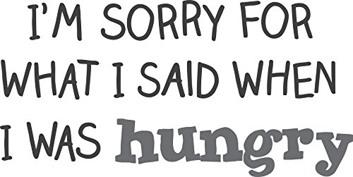 WallPops DWPQ2379 Hungry Wall Quote, Black