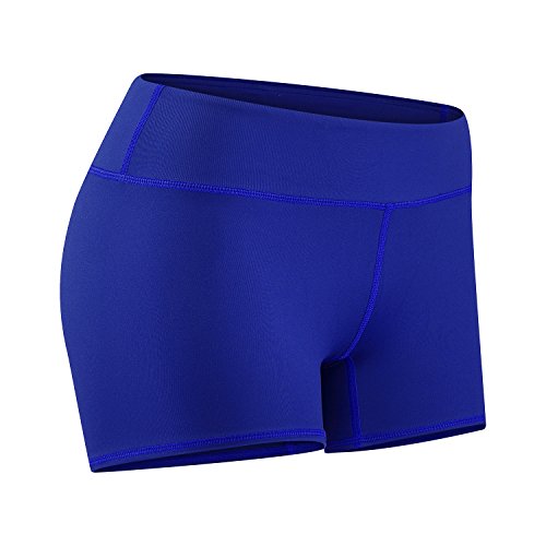 Tough Mode Apparel Women’s 3″ Athletic Workout Volleyball Running WOD Compression Shorts Electric Blue