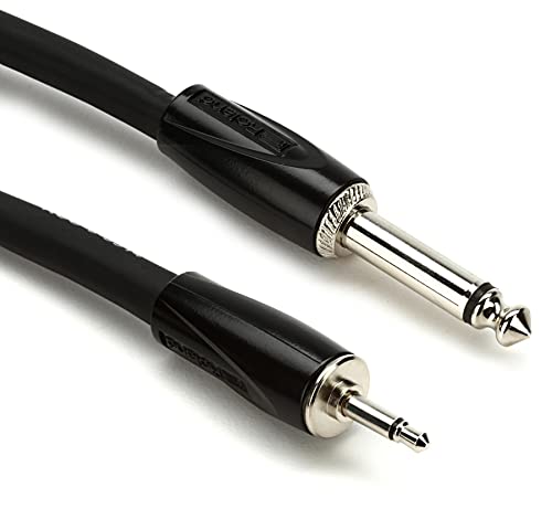 Roland Black Series Interconnect Cable, 3.5mm mono to 1/4-Inch mono, 3-Feet