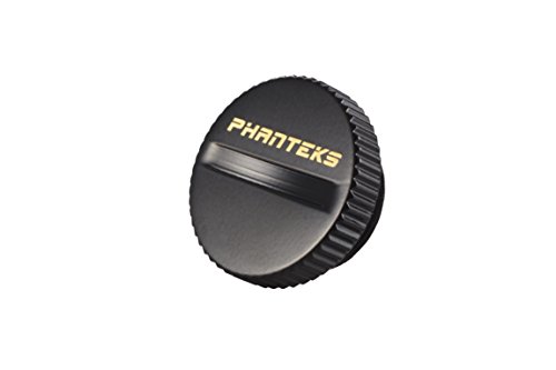 Phanteks (PH-PG_BK) G/14 Premium Stop Fitting with Military Grade Viton O-Ring – Satin black