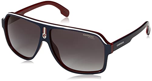 Carrera mens Carrera 1001/S Sunglasses, Blue Red/Dark Gray Gradient, 62mm 11mm US