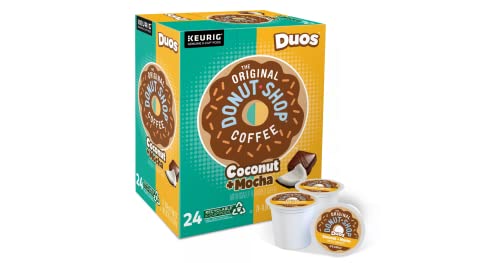 The Original Donut Shop Coconut Mocha Single-Serve K-Cup Pods, Medium Roast Coffee, 24 Count (Packaging May Vary)