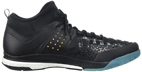 adidas Performance Men’s Crazyflight X Mid Volleyball Shoes, Core Black/Gold Met/Icey Blue, 8 M US | The Storepaperoomates Retail Market - Fast Affordable Shopping