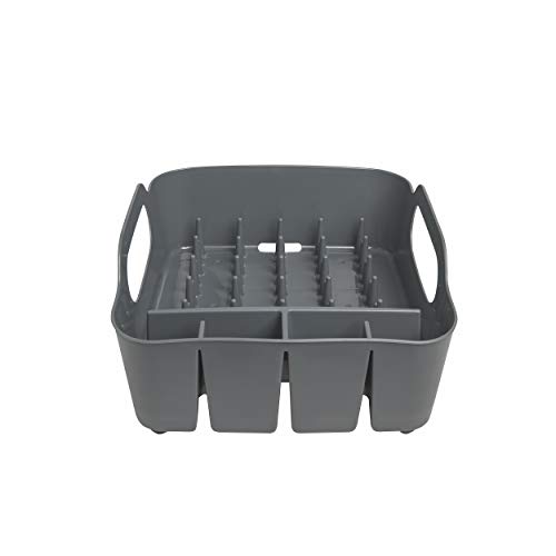 Umbra Tub Dish Drying Rack – Lightweight Self-Draining Dish Rack for Kitchen Sink and Counter at Home, RV or Motorhome, Charcoal | The Storepaperoomates Retail Market - Fast Affordable Shopping