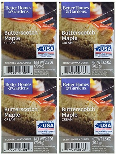 Better Homes and Gardens Butterscotch Maple Cream Wax Cubes – 4-Pack