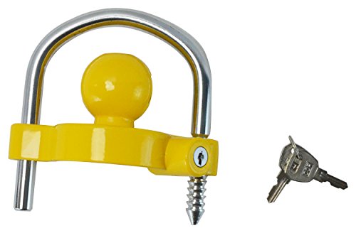 GoTow Universal Coupler Trailer Hitch Security Lock – Fits 1 7/8″, 2″, and 2 5/16″ Ball Mounts