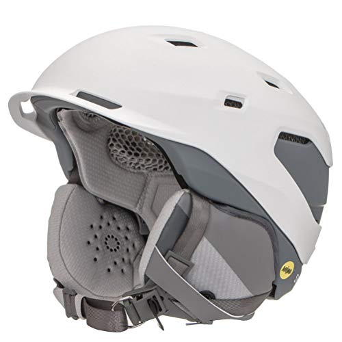 Smith Optics Quantum MIPS Unisex Snow Helmet – Matte White/Charcoal, Small