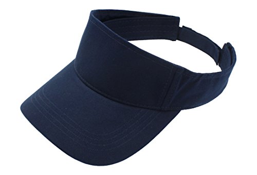 Top Level Sun Sports Visor Men Women – One Size Cap Hat,Navy