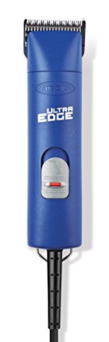 Andis – 23275, Ultra Edge Detachable Blade Clipper – Super 2-Speed Rotary Motor with Minimal Noise, 3400-4400 Strokes per Minute, Includes 14-Inch Heavy-Duty Cord – for Dogs, Coats & Breeds, Blue