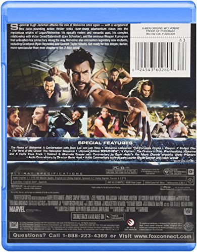 X-Men Origins: Wolverine [Blu-ray + Digital HD] | The Storepaperoomates Retail Market - Fast Affordable Shopping
