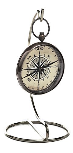 God is My Guide Brass Compass Gift with Display Stand – Engraved Scripture Prayer Compass Religious Gift for Men & Women – Baptism, Confirmation, First Communion Compass for Boys Graduation Gift | The Storepaperoomates Retail Market - Fast Affordable Shopping