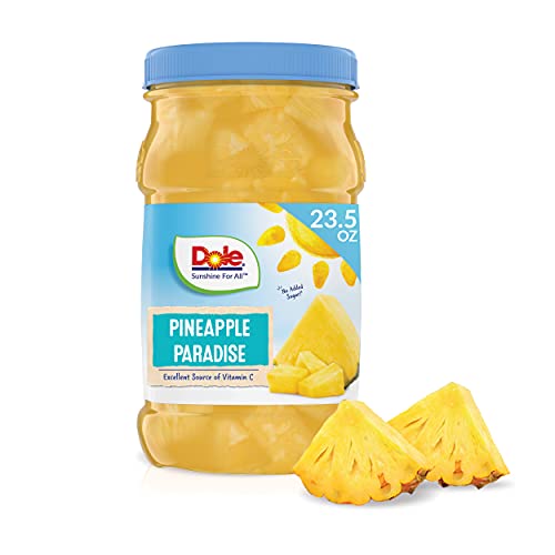 Dole Pineapple Chunks in 100% Fruit Juice, 23.5 Oz Jar