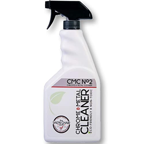 Chrome & Metal Cleaner – Biodegradable Chrome and Metal Cleaner For Stainless Steel Counters, Appliances, Tools, Salon & Barber Chairs 24 Ounces