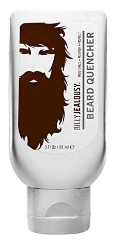 Billy Jealousy Beard Quencher, Nourishing and Strengthening Moisturizer for Mane and Skin with Shea Butter, Amino Acids and Black Oat Seed, Fights Frizz, Relieves Itch and Flakes, 3 Fl Oz