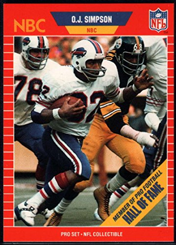 Football NFL 1989 Pro Set Announcers #29 O.J. Simpson Bills
