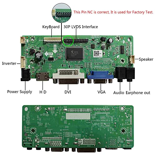 VSDISPLAY HD-MI VGA DVI Audio LCD Controller Board for 15.4″ 17″ B154PW01 B170PW03 1440×900 30Pin 1CCFL LCD Display | The Storepaperoomates Retail Market - Fast Affordable Shopping