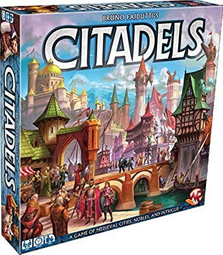 Citadels Card Game | Medieval Strategy Game | City-Building Card Drafting and Bluffing Game for Adults and Kids | Ages 10+ | 2-8 Players | Average Playtime 20-60 Minutes | Made by Z-Man Games