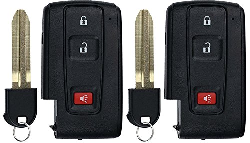 KeylessOption Keyless Entry Remote Control Car Key Fob for 2004-2009 Toyota Prius MOZB21TG (Pack of 2)