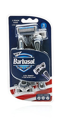 Barbasol Premium Disposable Ultra 3 Razor, 4 Count, (Pack of 2)