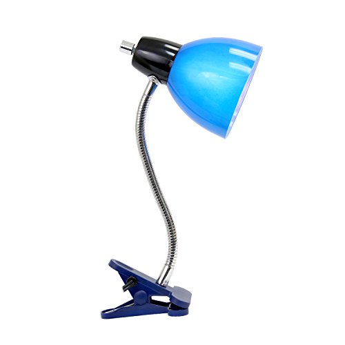 Limelights LD2014-BLU Adjustable Clip Lamp Light, Plastic, Blue