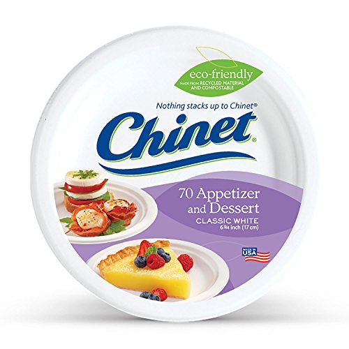Chinet Classic White, Round Appetizer and Dessert Plates, 6.75 Inches, 70 Count | The Storepaperoomates Retail Market - Fast Affordable Shopping