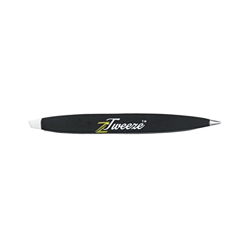 Slant and Dual Ended Point Tips Tweezers Precision Crafted for Eyebrows Ingrown Hair two in one Tweezers for Ease of use Z-Tweeze PATENTED by DreamCut