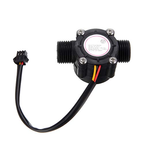 HiLetgo G1/2″ Water Flow Hall Sensor Switch 1-30L/min 1.75MPa Flow Meter Flowmeter Counter Water Flow Sensor
