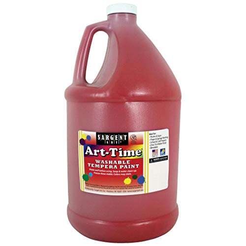 Sargent Art – SAR173620 17-3620 128 Ounce Red Art-Time Washable Tempera Paint, Gallon, 1 gallon