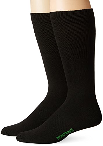 Realtree Men’s Lightweight Liner Boot Socks 2 Pack, Black, X-Large (Two-Pair Pack), 2/579-Black-Xlarge