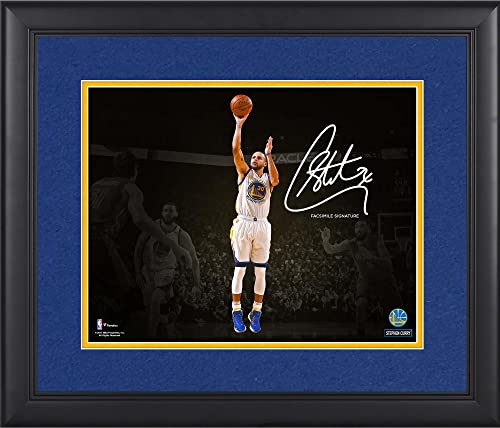 Stephen Curry Golden State Warriors Framed 11″ x 14″ Spotlight Photograph – Facsimile Signature – NBA Player Plaques and Collages